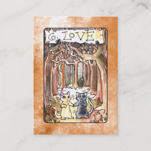 Love Tarot Card Visitekaartje
