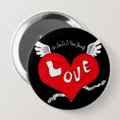 Love Tattoo Button (Voorkant /achterkant)