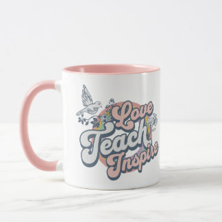 Love Teach Inspire-cadeau voor docenten Mok