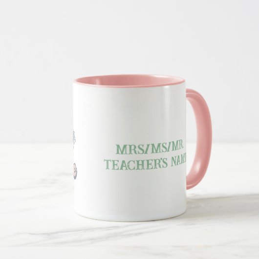 Love Teach Inspire-cadeau voor docenten Mok (Voorkant rechts)