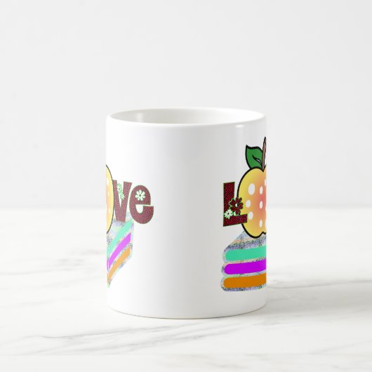 Love Teacher Apprecie Coffee Mok Gift (Center)