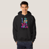 Love Teacher Life Easter Gnome Bunny Ears Egg Hunt Hoodie (Voorkant volledig)