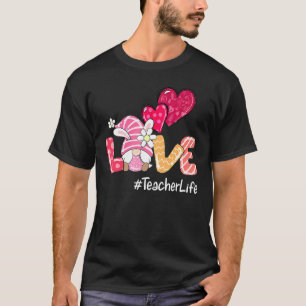Love Teacher Life Easter Gnome Egg Hunting Basket T-shirt