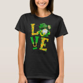 Love Teacher Life Gnome Shamrock St Patricks Day T T-shirt (Voorkant)