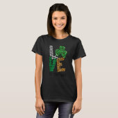 LOVE Teacher Life St Patricks Day Buffalo Plaid Sh T-shirt (Voorkant volledig)