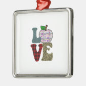 Love Teacher Metalen Ornament (Links)