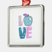 Love Teacher Metalen Ornament (Links)