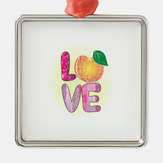 Love Teacher Metalen Ornament (Voorkant)