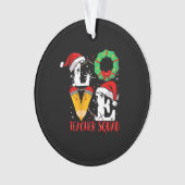 Love Teacher Squad, Funny Teachers Kerstmis Ornament (voorkant)