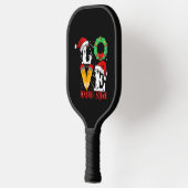 Love Teacher Squad, Funny Teachers Kerstmis Pickleball Paddle (Links)