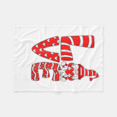 Love Teacher Squad Gnome Hearts Valentines Gnome T Fleece Deken (Voorkant (Horizontaal))