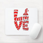 Love Teacher Squad Gnome Hearts Valentines Gnome T Muismat (Met muis)