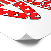 Love Teacher Squad Gnome Hearts Valentines Gnome T Poster (Hoek)