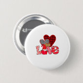 Love Teacher Squad Gnome Hearts Valentines Gnome T Ronde Button 5,7 Cm (Voorkant /achterkant)