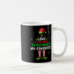 Love Teaching is mijn favoriete kerstmuziekleraar Koffiemok
