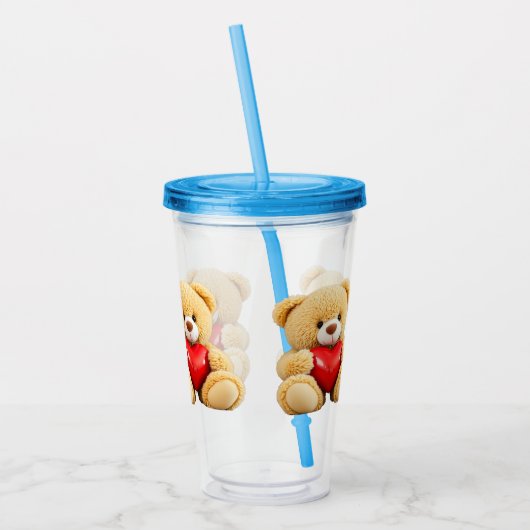 Love Teddy Acryl Drinkbeker (Links)