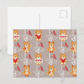 Love Teddy Bear Briefkaart (Voorkant / Achterkant)