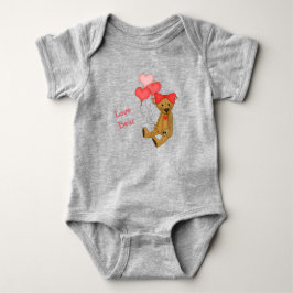 Love Teddy Bear Pink Romper