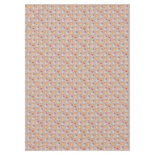 Love Teddy Bear Tafelkleed (Voorkant)