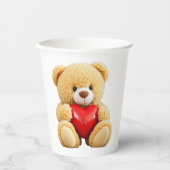 Love Teddy Papieren Bekers (Voorkant)