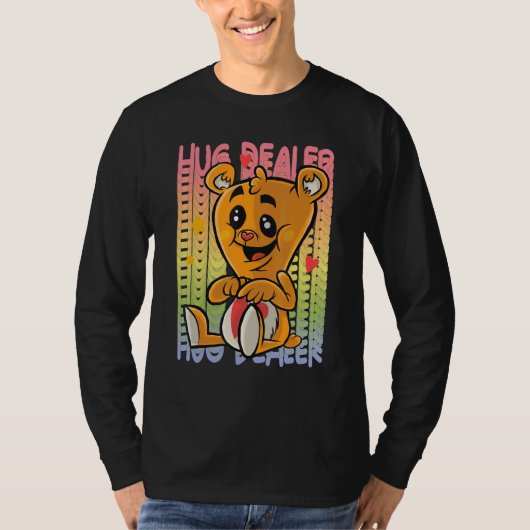 Love Teddy Rainbow Hug Dealer Cute Teddy Bear Hug  T-shirt (Voorkant)