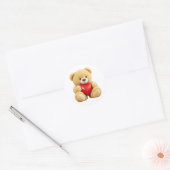 Love Teddy Ronde Sticker (Envelop)