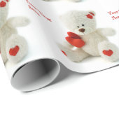Love Teddy Valentijn inpakpapier (Rol Hoek)