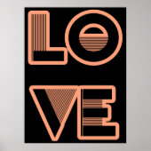 LOVE tekstontwerp, kunstdecostijl (om het even wel Poster (Voorkant)