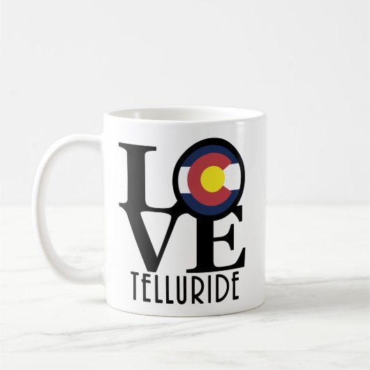 LOVE Telluride 11oz Koffiemok (Links)