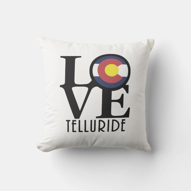 LOVE Telluride Colorado Buitenkussen (Voorkant)