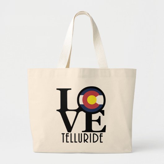 LOVE Telluride Colroado Grote Tote Bag (Voorkant)