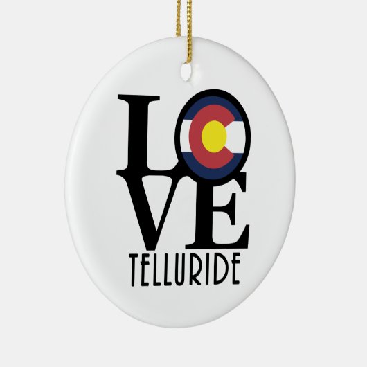 LOVE Telluride Keramisch Ornament (Rechts)