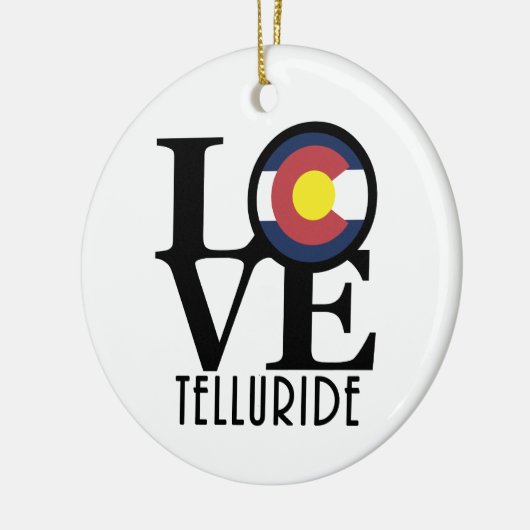 LOVE Telluride Keramisch Ornament (Links)