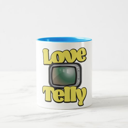 Love Telly Tweekleurige Koffiemok (Center)