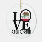 LOVE Temecula California Keramisch Ornament (Links)