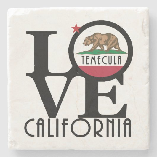 LOVE Temecula California Stenen Onderzetter (Voorkant)