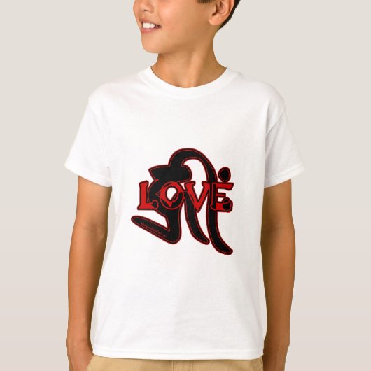 Love Tendai Buddhist Style T-shirt (Voorkant)