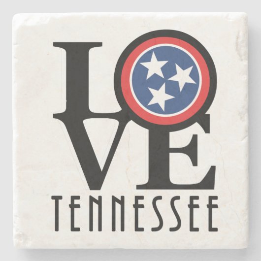LOVE Tennessee Stenen Onderzetter (Voorkant)