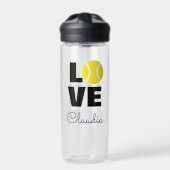 LOVE tennis aangepaste BPA gratis water fles bidon (Voorkant)
