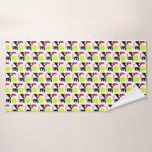 Love tennis badhanddoek (Badhanddoek)