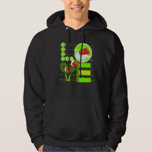 Love Tennis Ball Ik belde om hem te zijn Hoodie