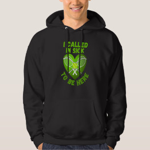 Love Tennis Ball Ik belde om hem te zijn Hoodie