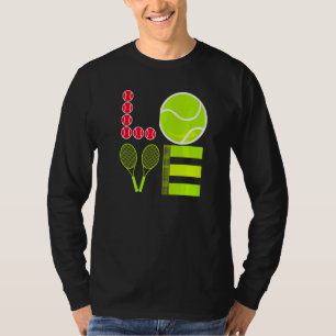Love Tennis Ball Ik belde om hem te zijn T-shirt