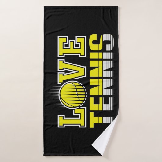 Love Tennis Bath Towel Badhanddoek (Badhanddoek)