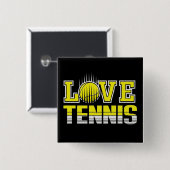 Love Tennis Button (Voorkant /achterkant)