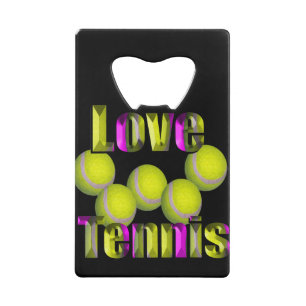 Love Tennis Design Creditkaart Flessenopener