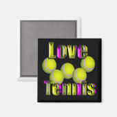 Love Tennis Design Magneet (Voorkant / Achterkant)