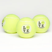 Love Tennis First Name Yellow Ball Tennisballen (Multi)