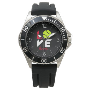 Love tennis horloge