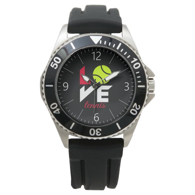 Love tennis horloge (Voorkant)